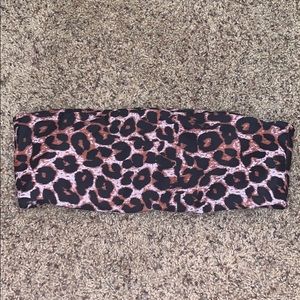 Cheetah Bandeau Swim Top
